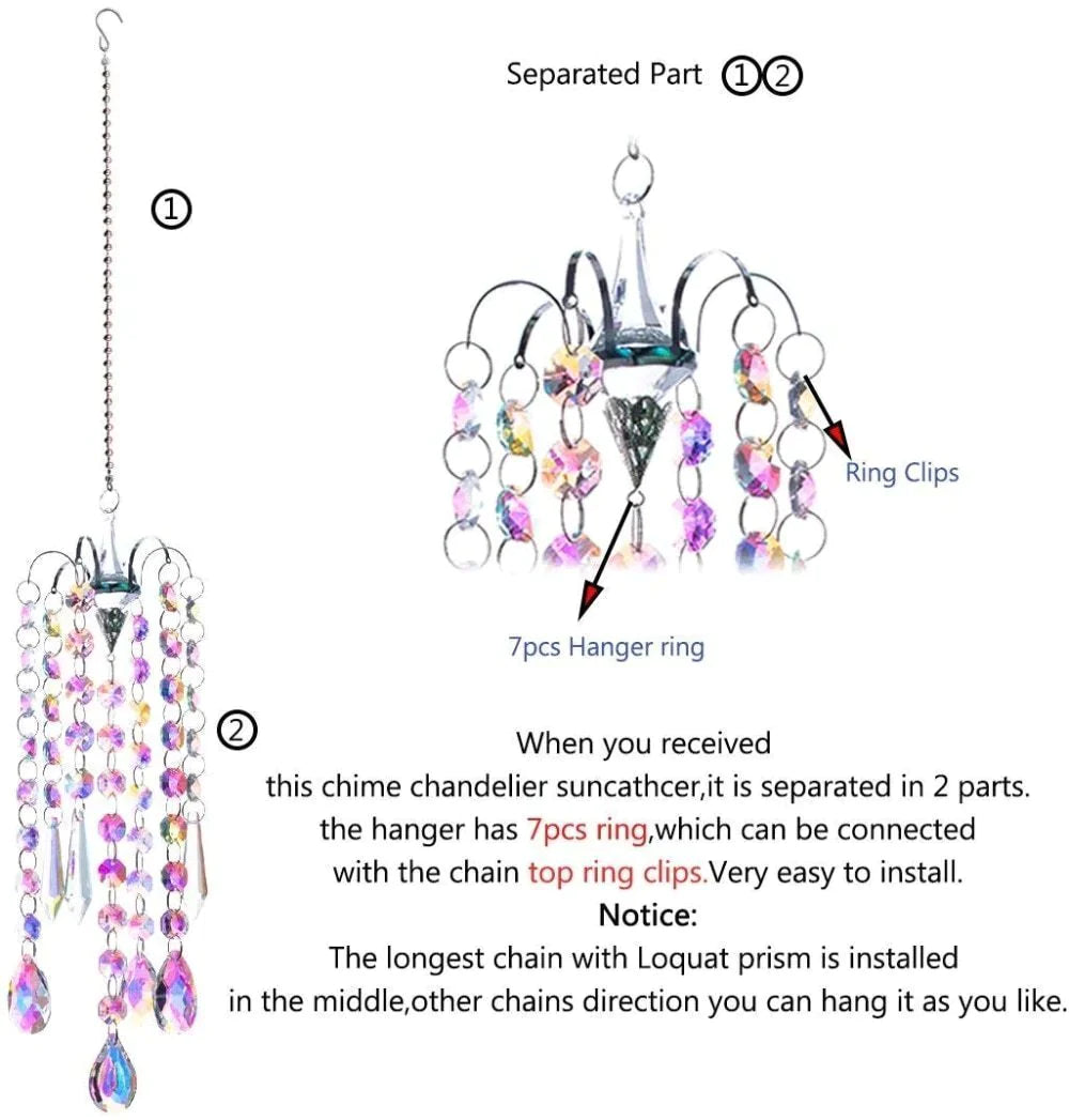 Crystal Chandelier Wind Chimes