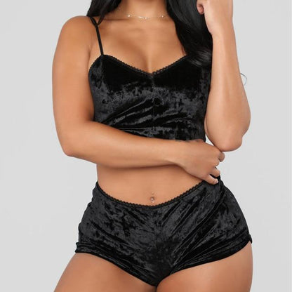 Velvet Nightwear Lingerie Sets